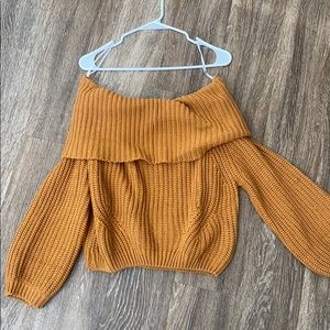 Off the shoulder sweater